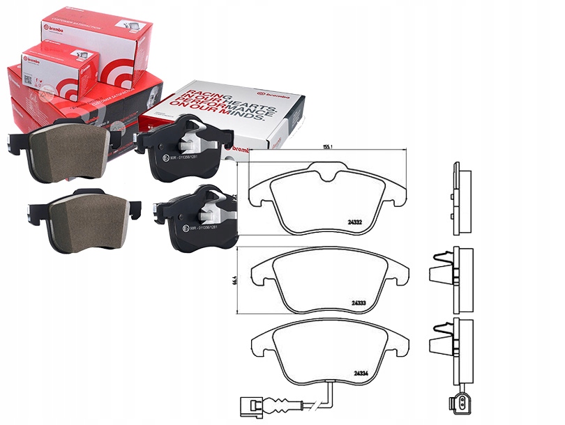 Brzdové Destičky Vw Tiguan 07- Přední Brembo