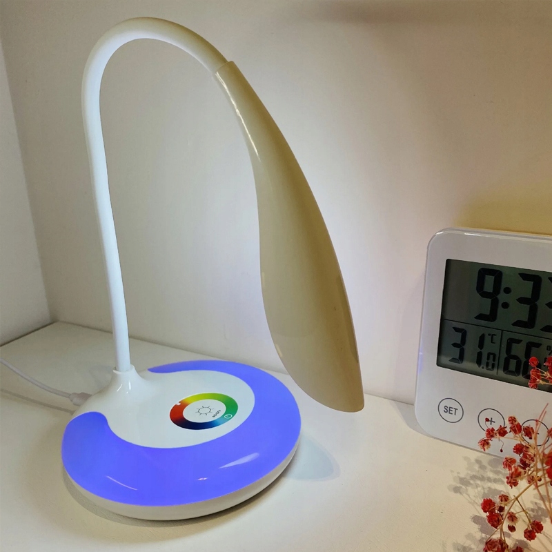 LAMPKA BIURKOWA LED NA BIURKO LAMPA SZKOLNA RGB BARWY DOTYK USB STOJĄCA Kod producenta 500271