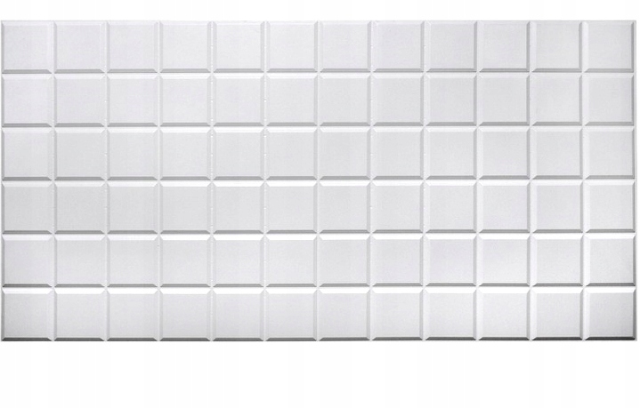 

Panel Ścienny Pcv 3D Białe Kafelki Matowe Syberia