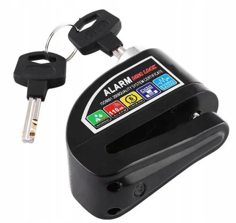 

Blokada tarczy hamulcowej z Alarmem rower motor