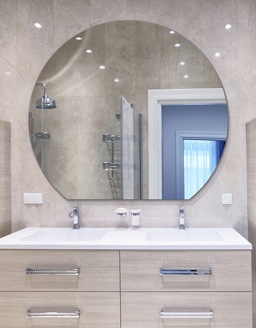 LUSTRO ŁAZIENKOWE NA WYMIAR ŚCIĘTE ŚCIENNE WISZĄCE Kod producenta Lustro łazienkowe RUKE SIMPLE MILLY