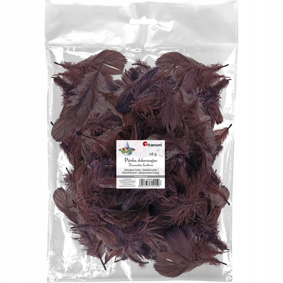 Piórka 16G Brązowe 5-12CM 5903714520831