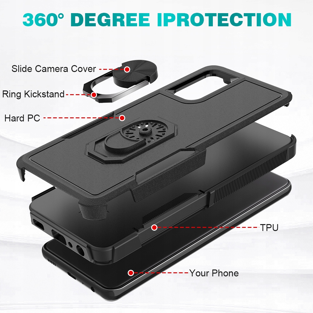 ETUI PANCERNE PRO RING DO SAMSUNG A32 5G +SZKŁO Marka Inna