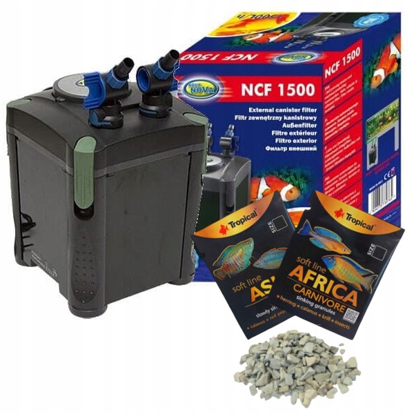 Aqua Nova NCF-1500 filtr kubełkowy do akwarium gratisy
