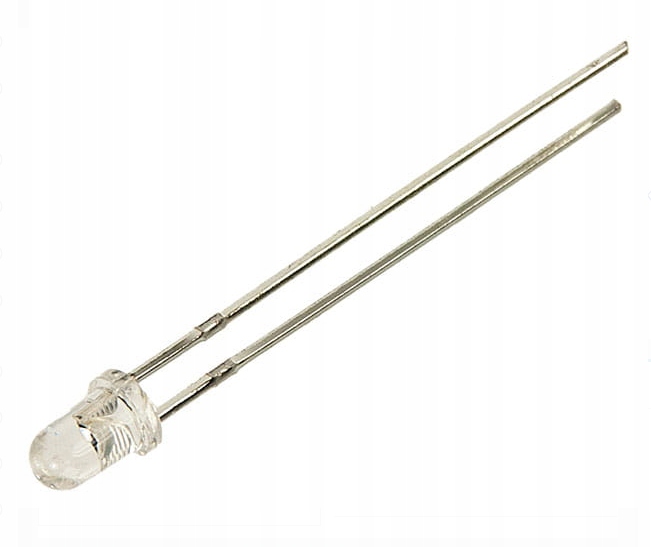 LED 3mm biały zimny migająca 1120-1560mcd x2szt