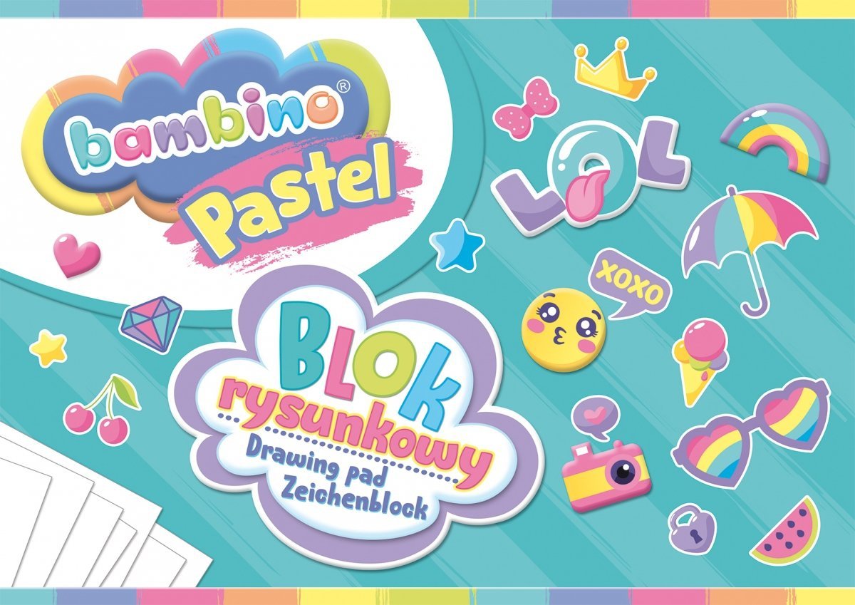 

Blok Rysunkowy Pastel białe kartki A4 Bambino