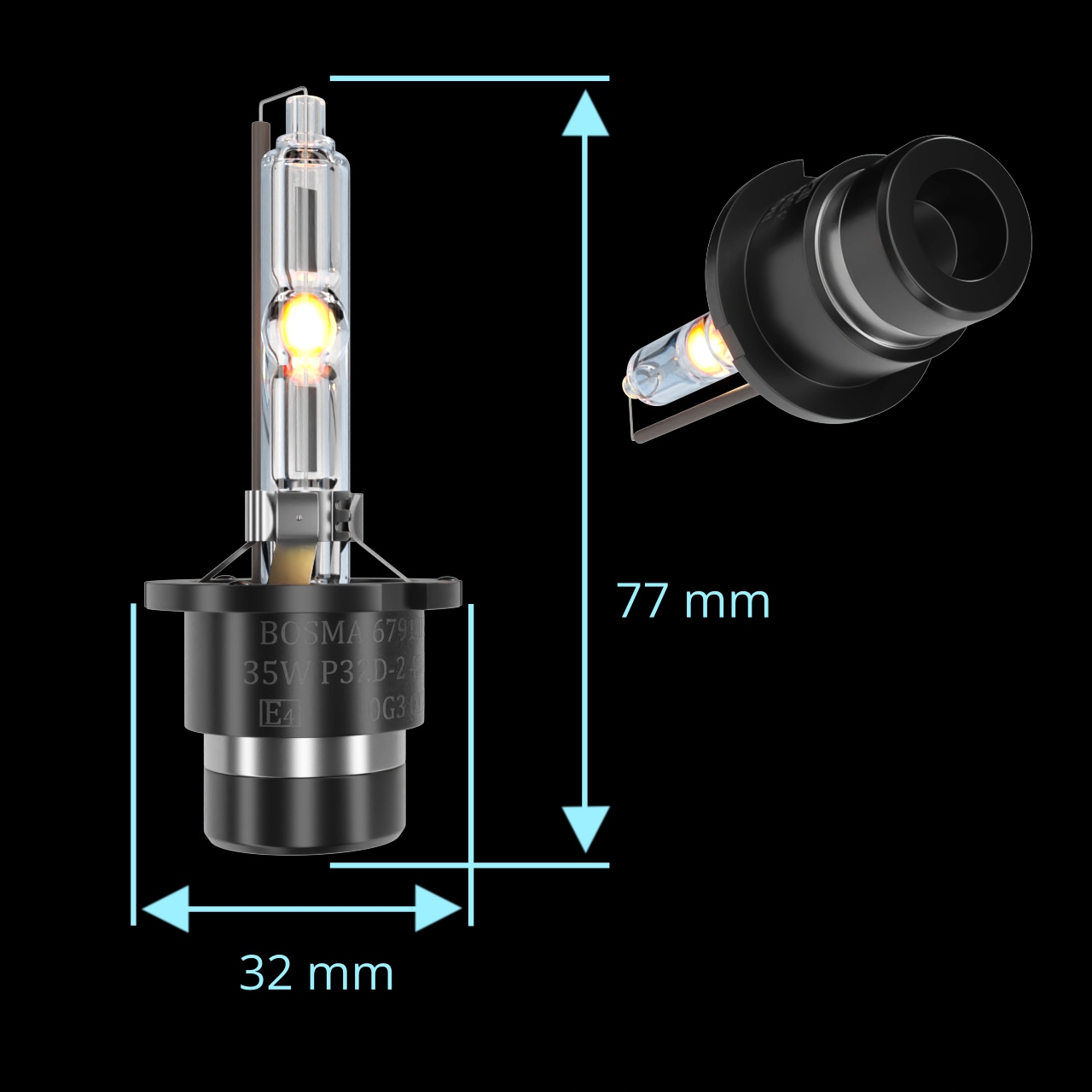 2x ŻARNIK D2S 4300k 85V 35W - XENON KSENON żarówka Numer katalogowy części 6791D