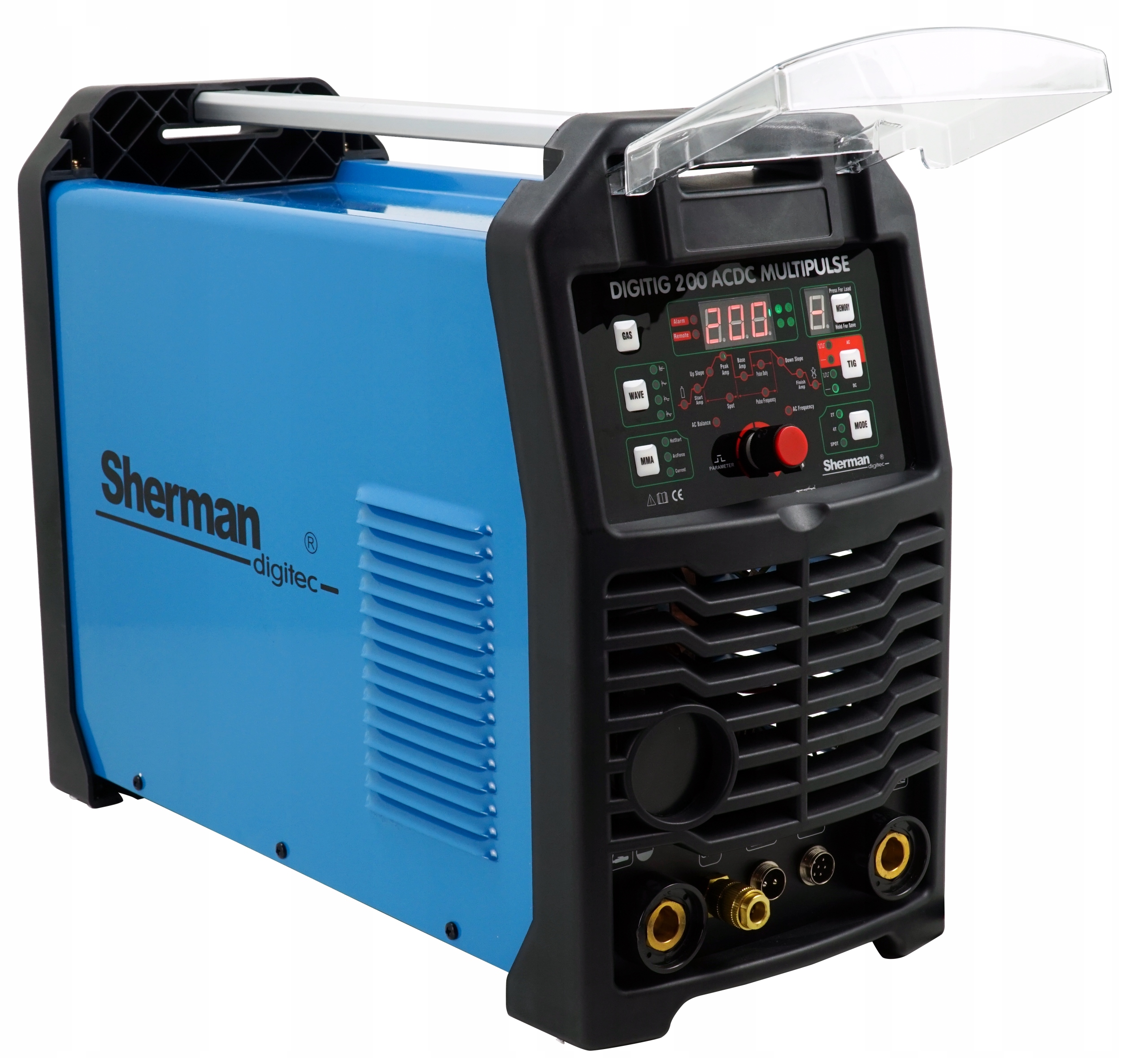 TIG AC DC Sherman 200A spawarka HF Puls zestaw Mark Sherman