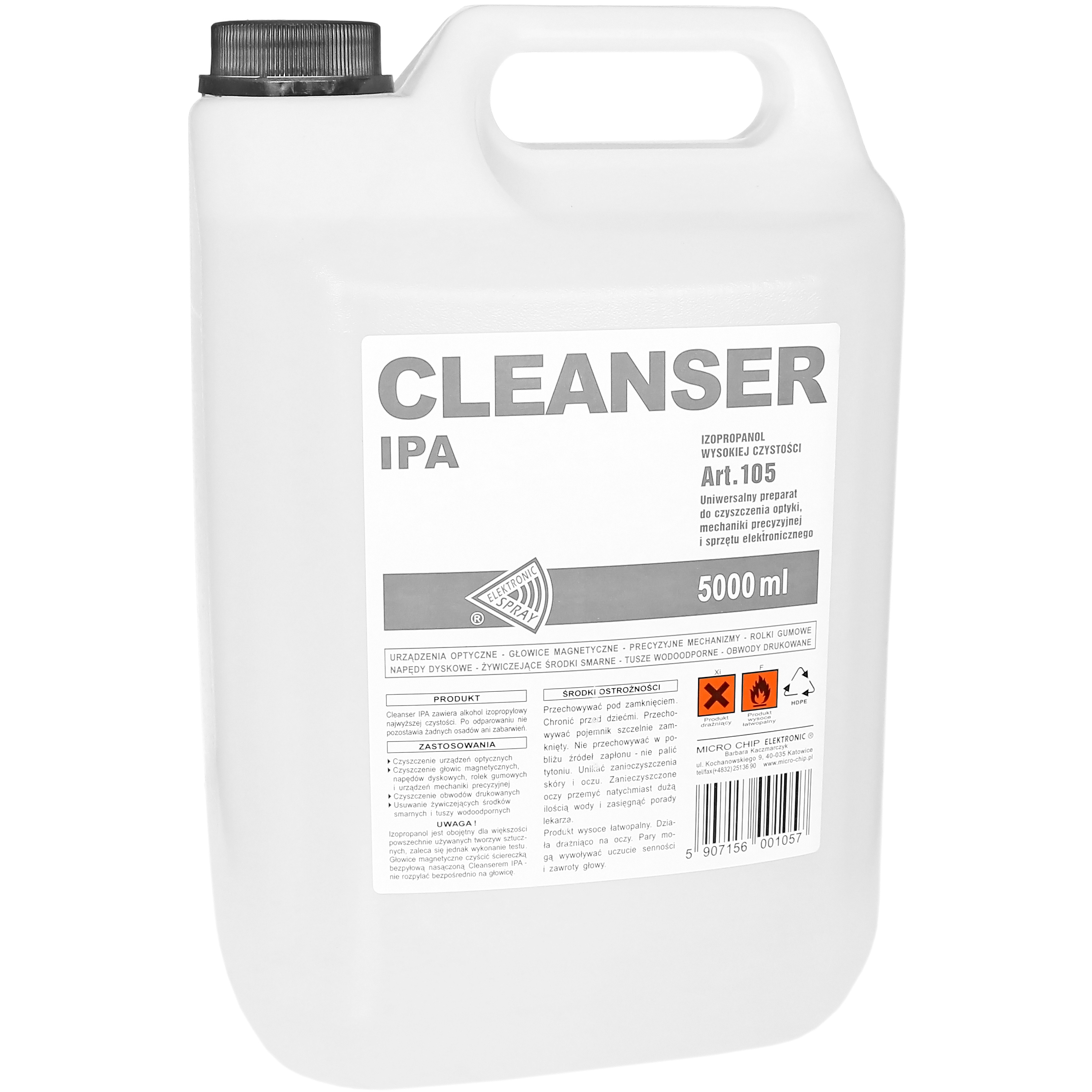 

Cleanser Ipa 5L Alkohol Izopropanol 5000ml