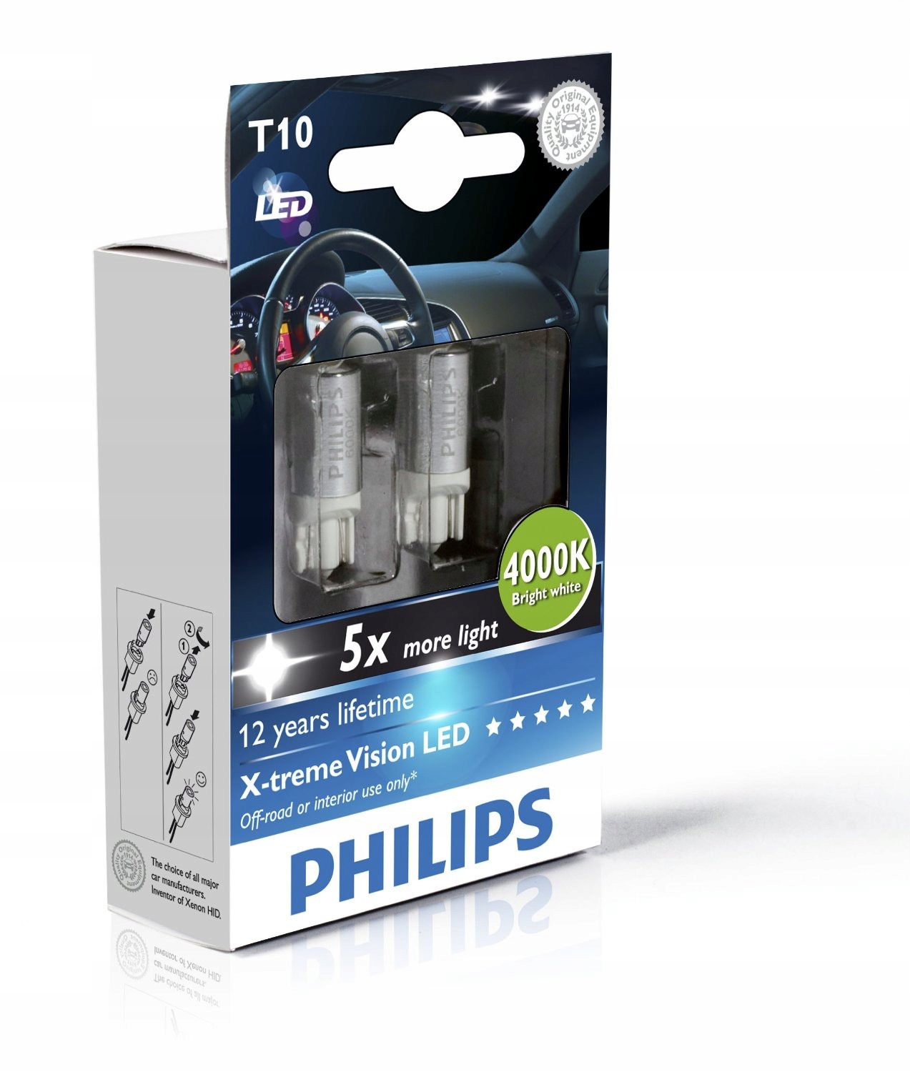 Buy Philips 11961HU60X2 LED bulb Ultinon Pro6000 W5W 12 V