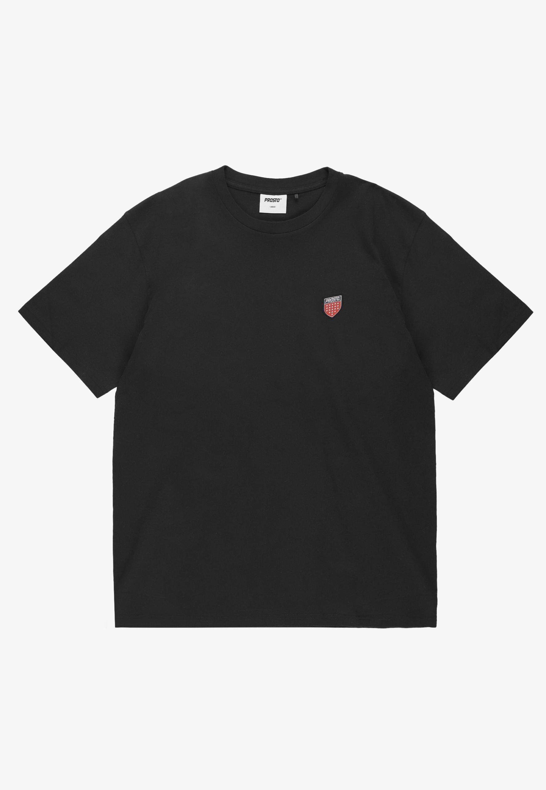 Męska czarna koszulka t-shirt Prosto Shield Small XL