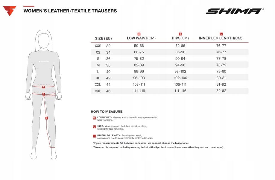 DAMSKIE SPODNIE TEKSTYLNE SHIMA RUSH LADY r XXL Numer katalogowy producenta 5904012602199