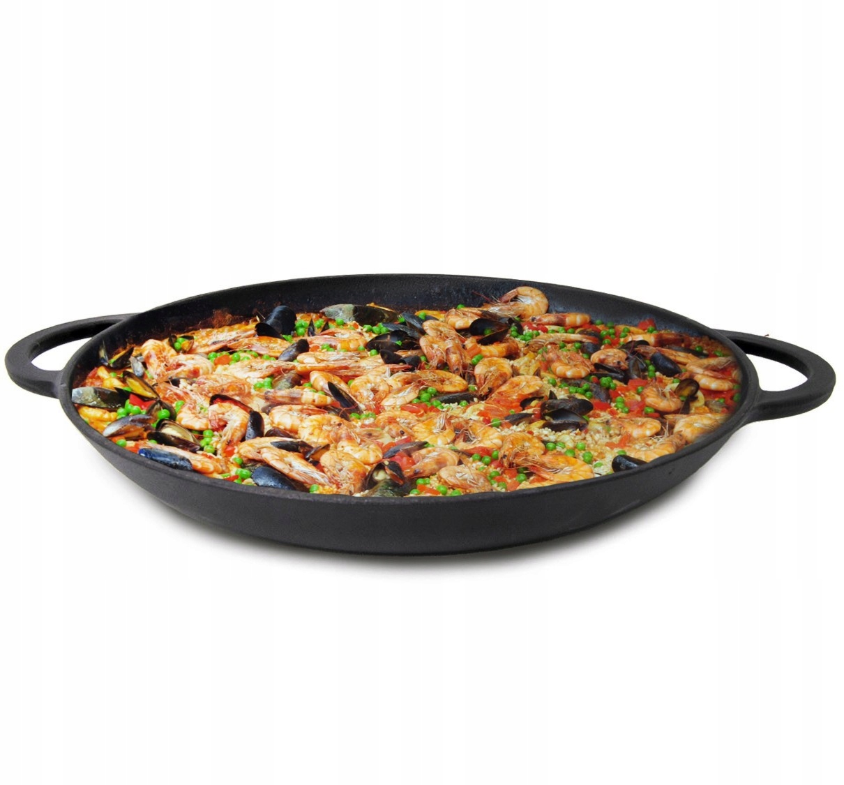 

Patelnia Żeliwna 40CM Grill Ognisko Z Uchwytami