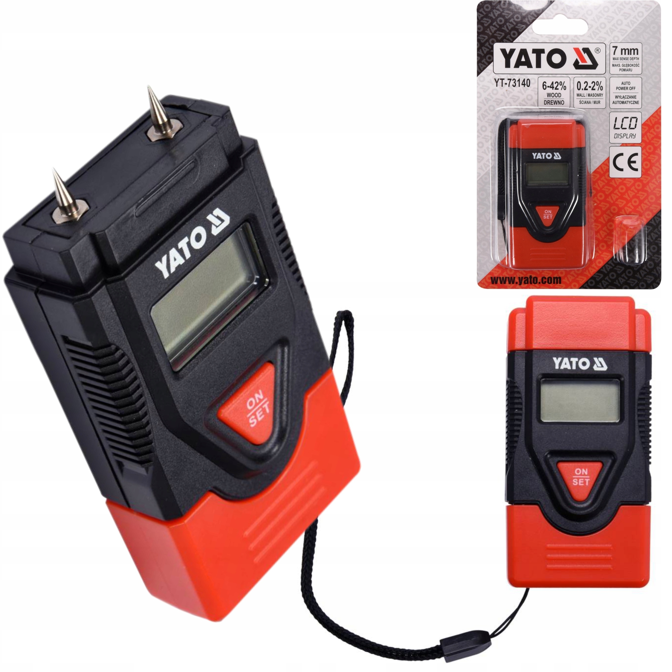 

Yato Wilgotnościomierz Miernik Do Murów Drewna
