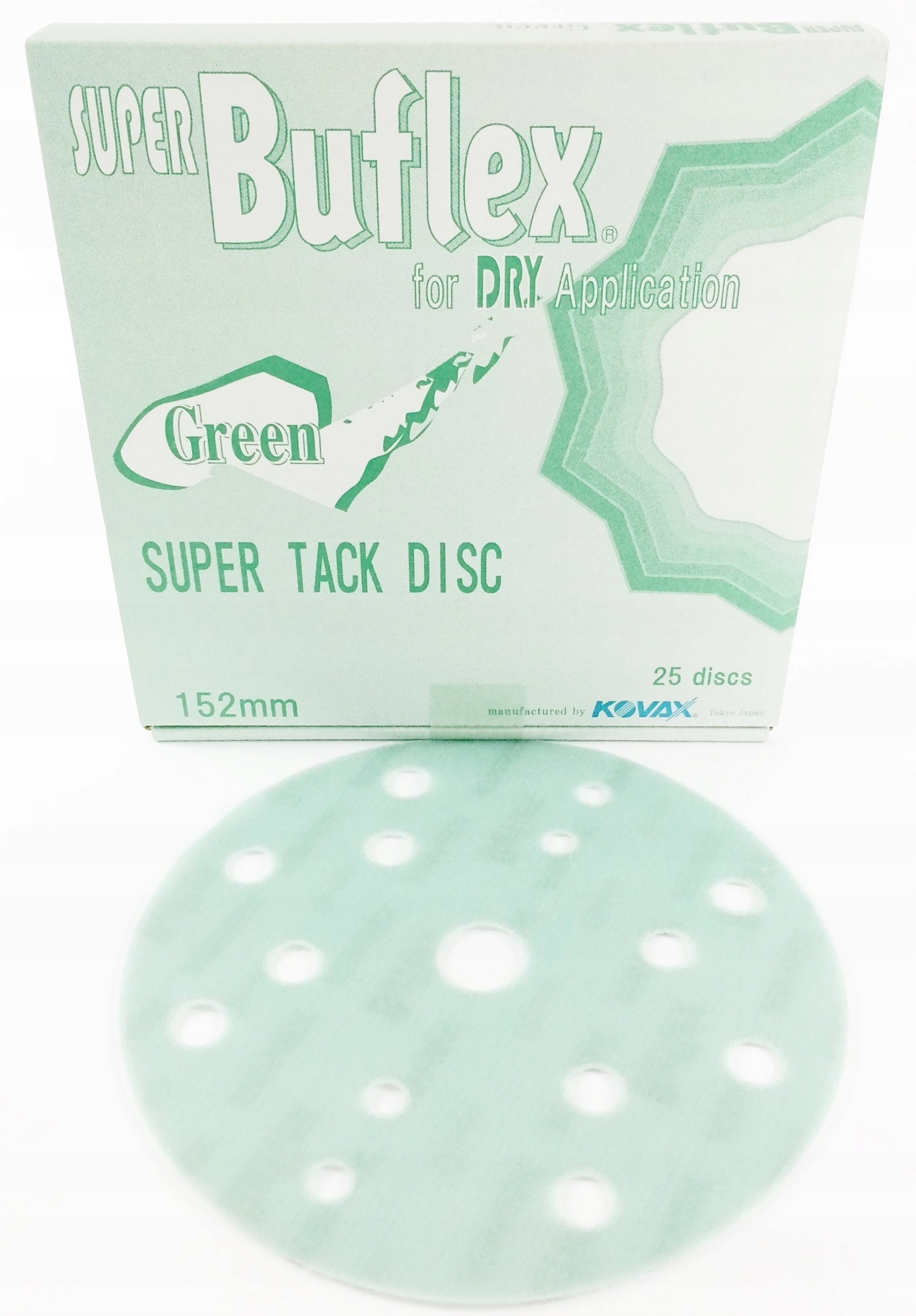 Kovax Buflex Green P2000 150mm 15H – Krążek ścierny na rzep szlifowanie