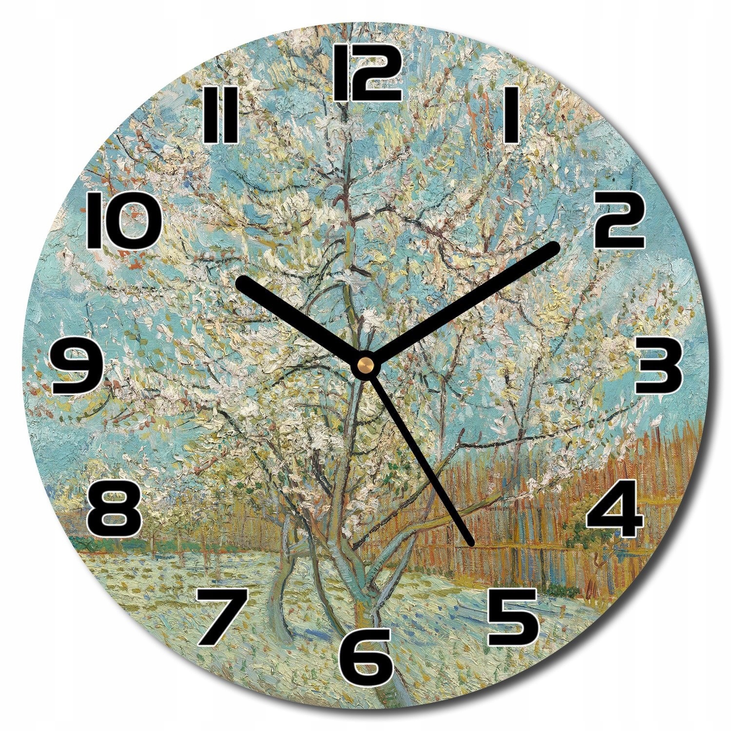 

Cichy Cichy zegar szklany Wiosenne drzewo f30 cm