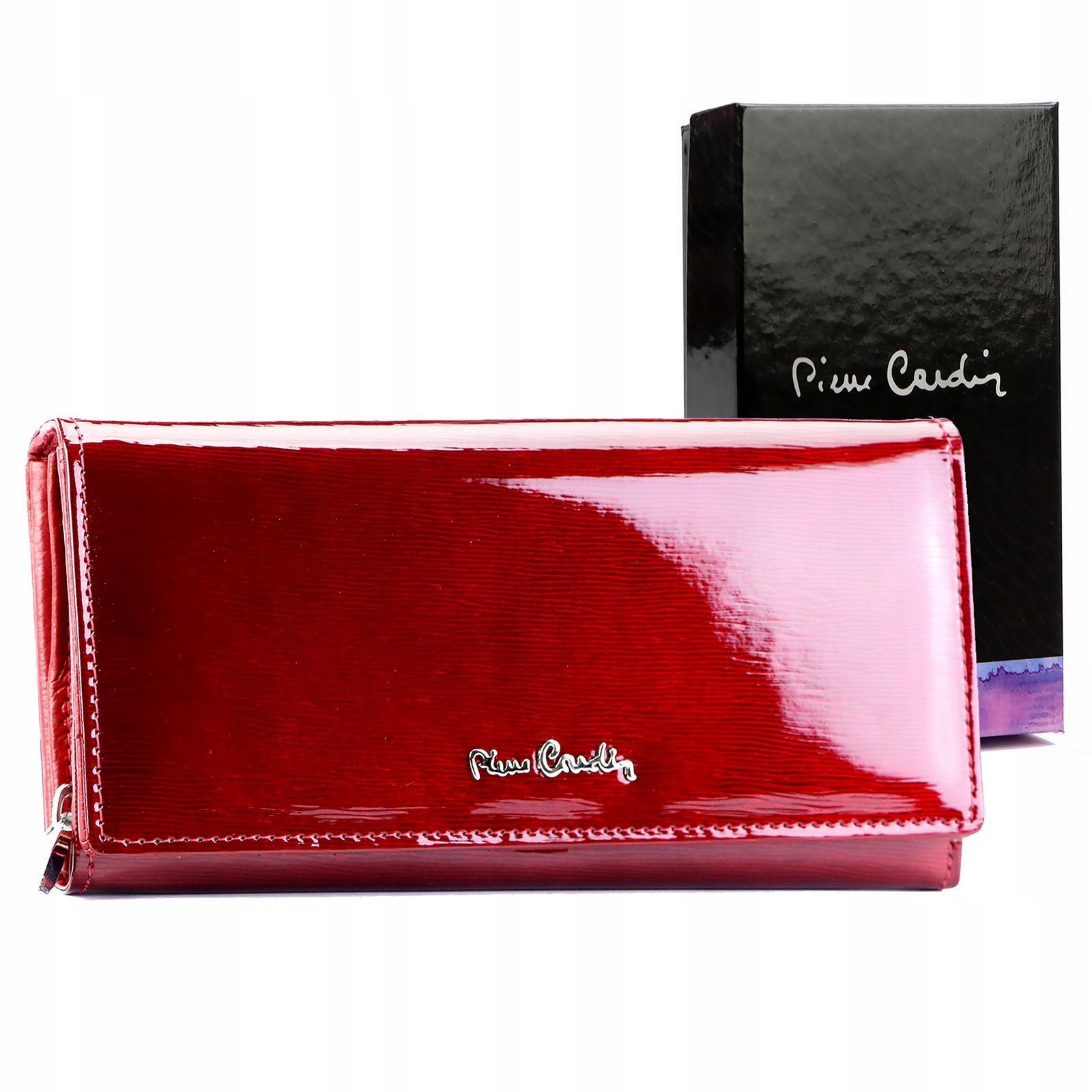 Originální Velká Dámská Lakovaná Peněženka Z Přírodní Kůže Pierre Cardin