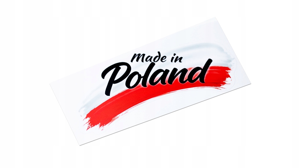 Naklejka na samochód Made in Poland flaga Fso Fiat 126p 125p Polonez Żuk