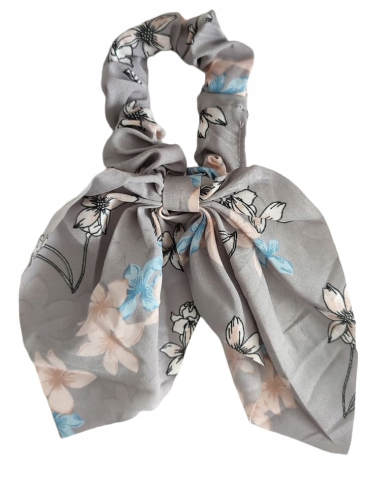 

Gumka do włosów scrunchie kokarda kwiaty