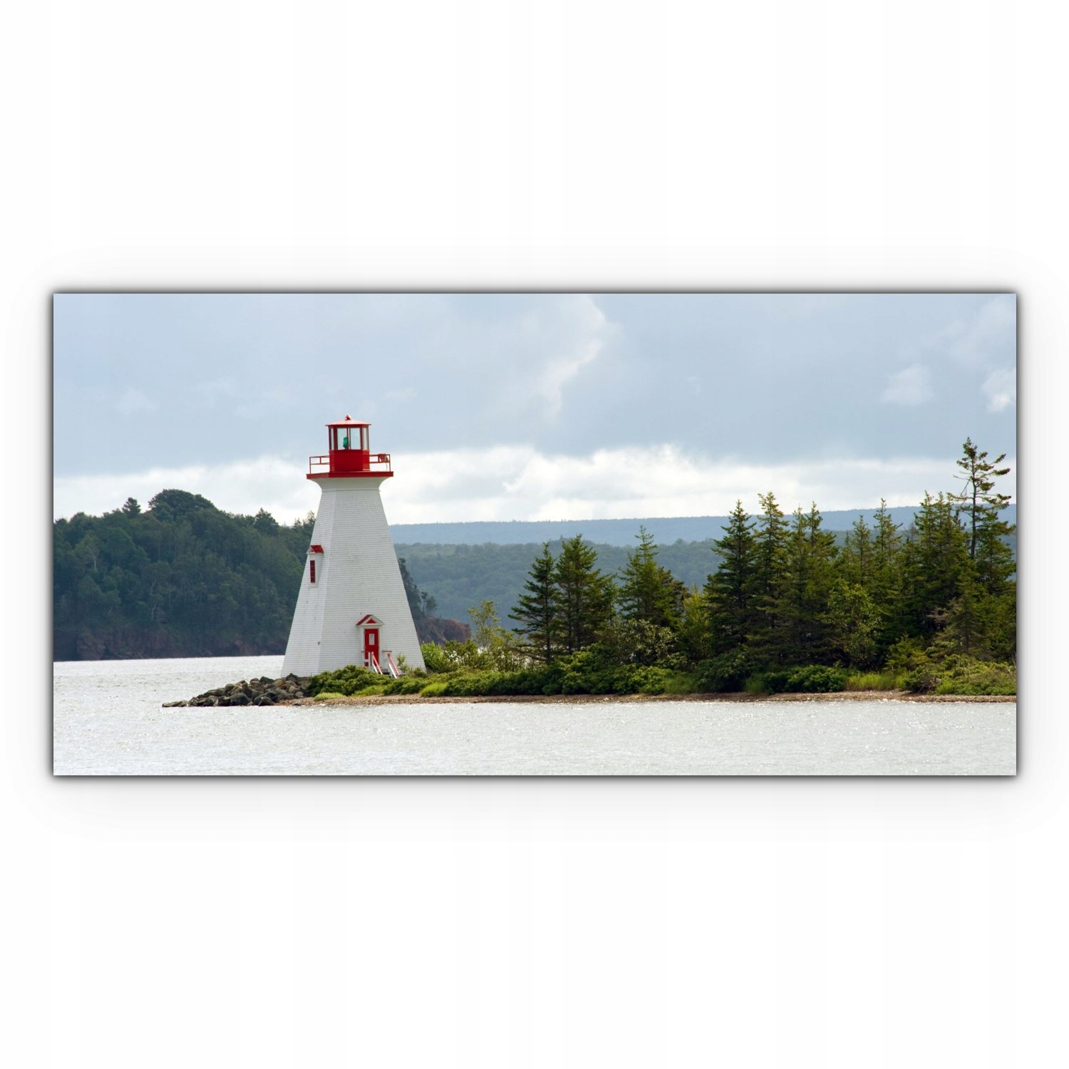 

Obraz płótno z foto 100x50 Latarnia Morska Drzewa