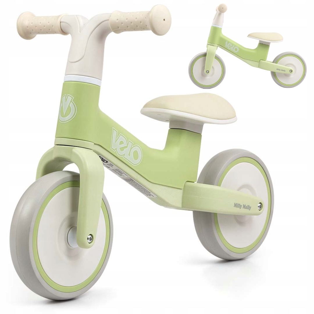 Rowerek Biegowy dziecięcy jeździk miękkie koła Eva Velo Green Milly Mally