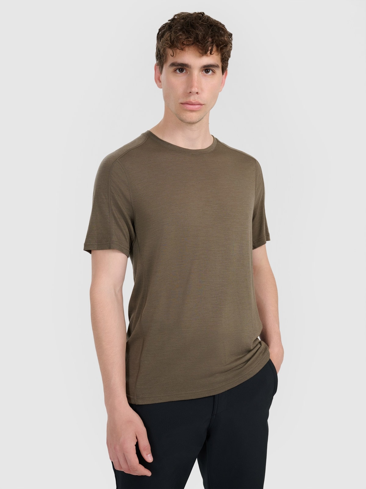 Pánské Trekové Tričko 4F Z Merino Vlny TFTSM1526 AW25 XL