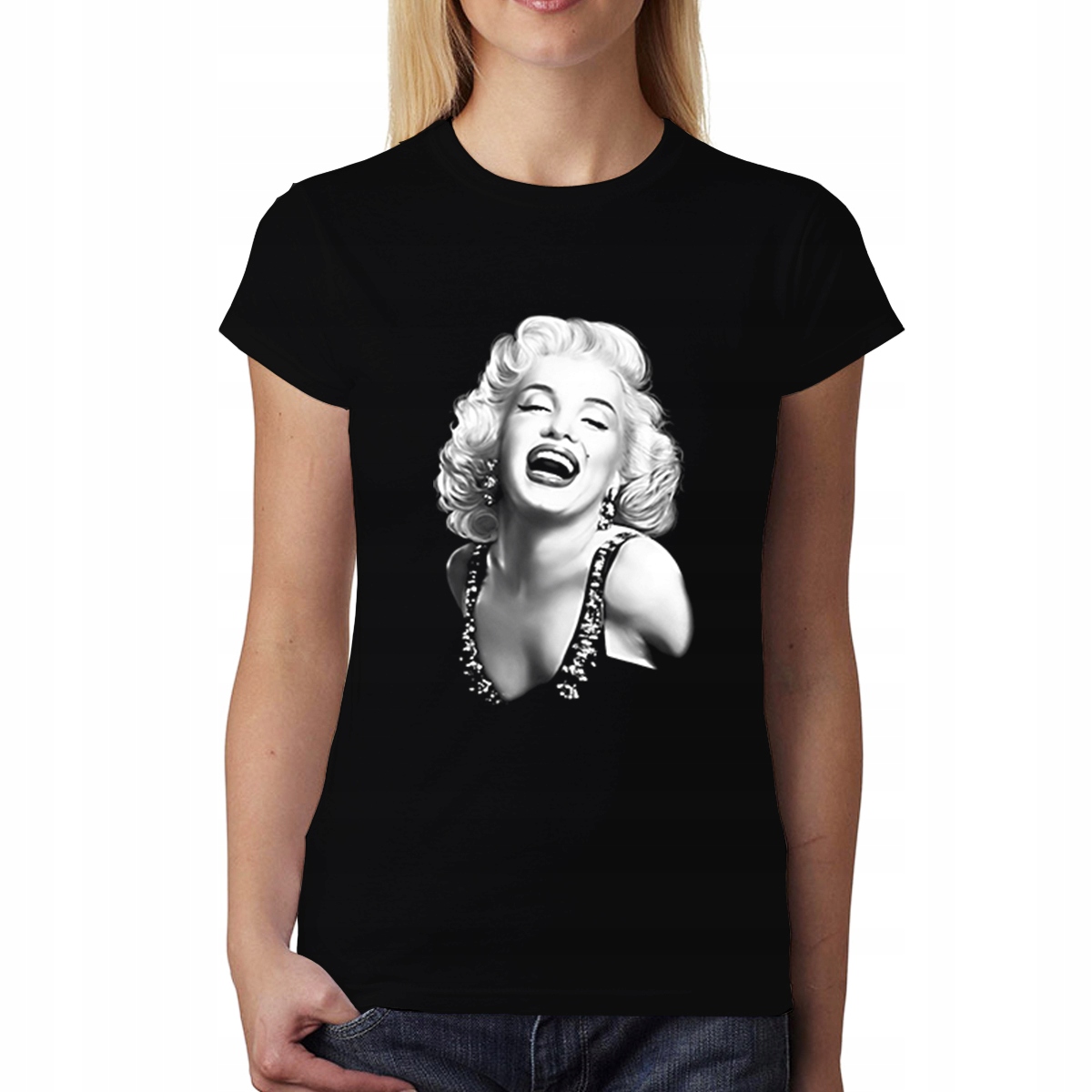 Marilyn Monroe Úsměv Dámské tričko Černá 3XL za 303 Kč od Świecie - Allegro  - (12409602452)