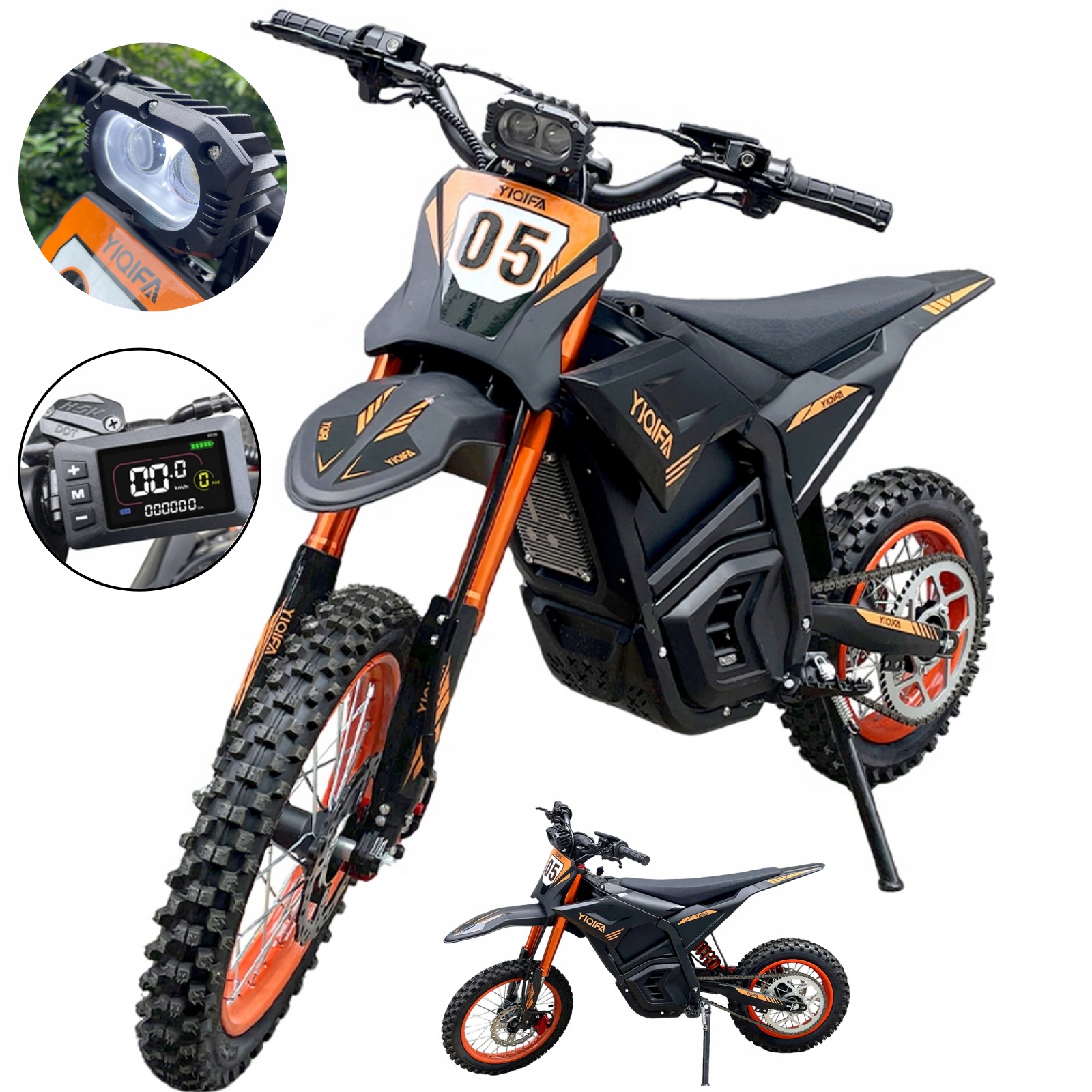 Elektrická vozidla Terénní motocykly Yiqifa M5 2500W 48V 20.8AH 55KM/H