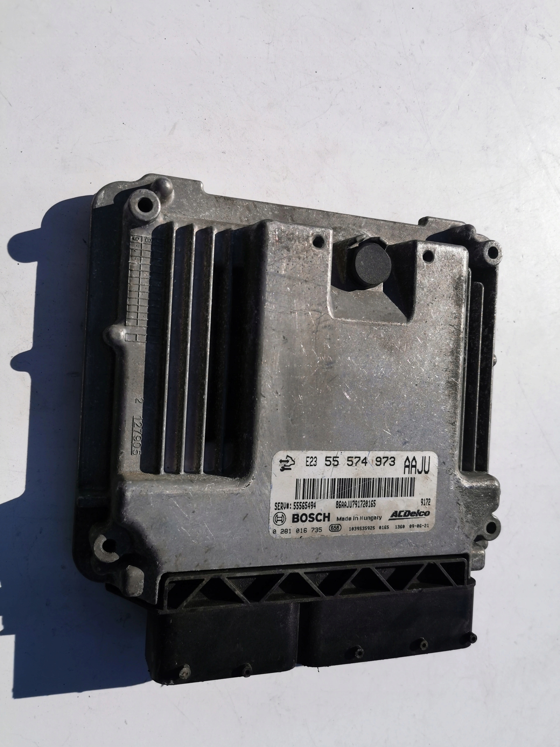 OPEL ASTRA J 2.0D 0281016735 55574973 Computer ECU