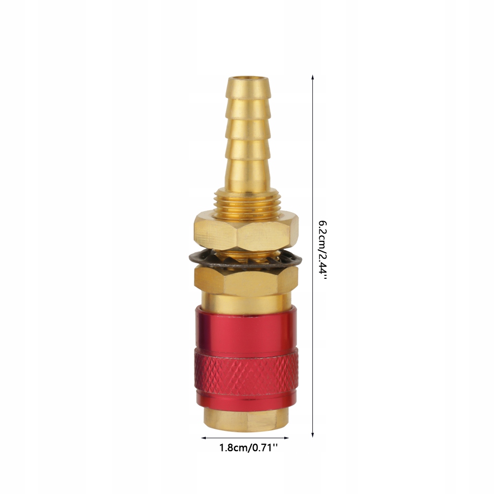 2 SZT SZYBKOZŁĄCZE WĘŻA ZESTAW 8MM Waga produktu z opakowaniem jednostkowym 0.2 kg
