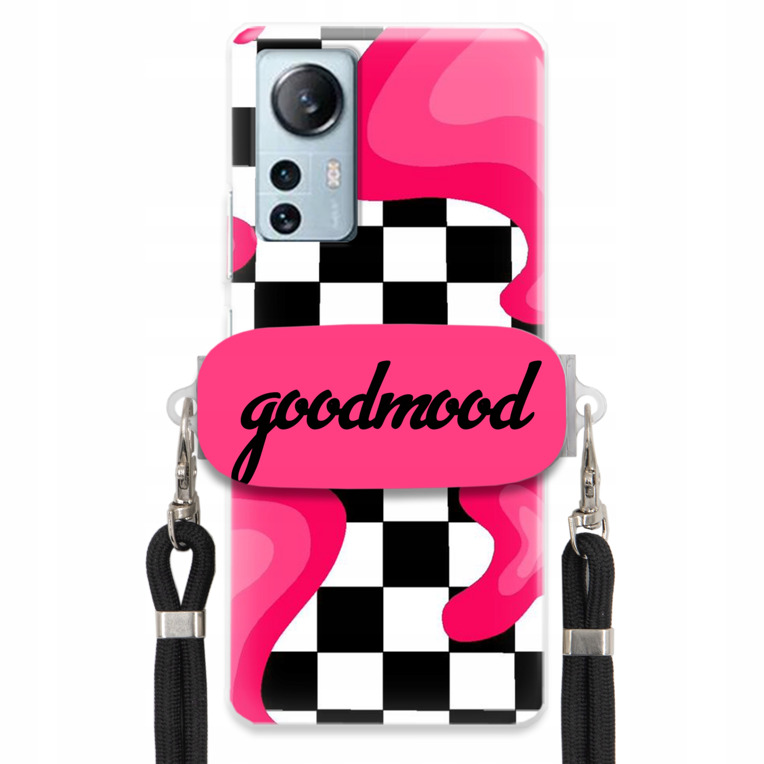 Puzdro Pre Xiaomi 12 Lite Sada Case Držiak Vodítko Čierna Pre Teen Splash