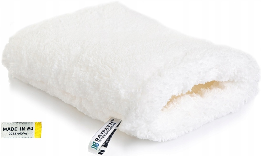 Raypath Rękawica biała Nova gęsty włos na wilgotno do dywanów tapicerki L