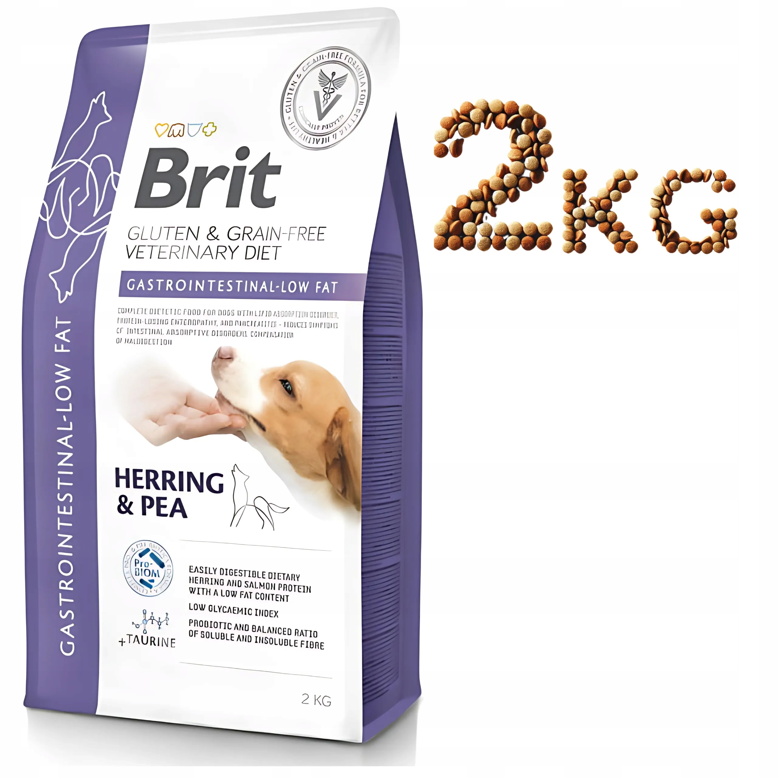 Brit Veterinary Diets Dog Grain Free Gastrointestinal Low Fat, 2 kg
