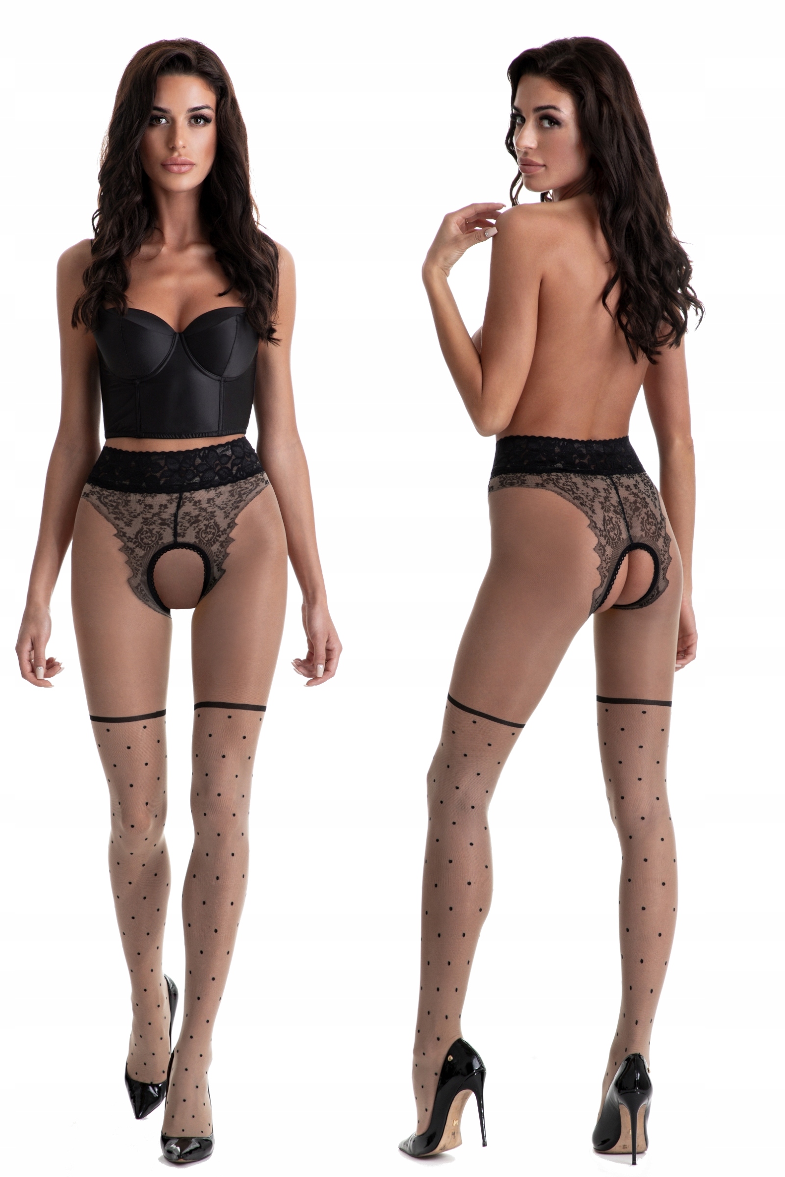 

Amour Lolita 30 Den Rajstopy krok *1/2* beige