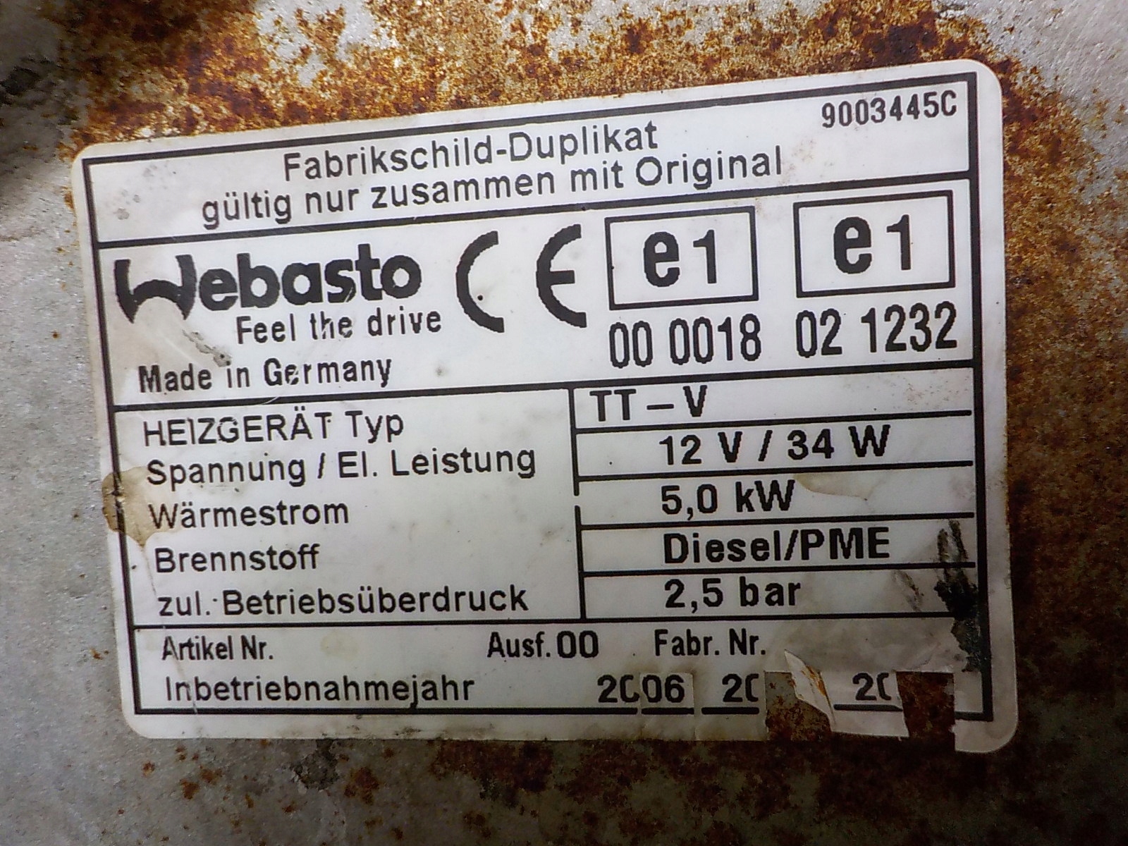JAGUAR S-TYPE Webasto WEBASTO 4R8318K463AF 9007152F