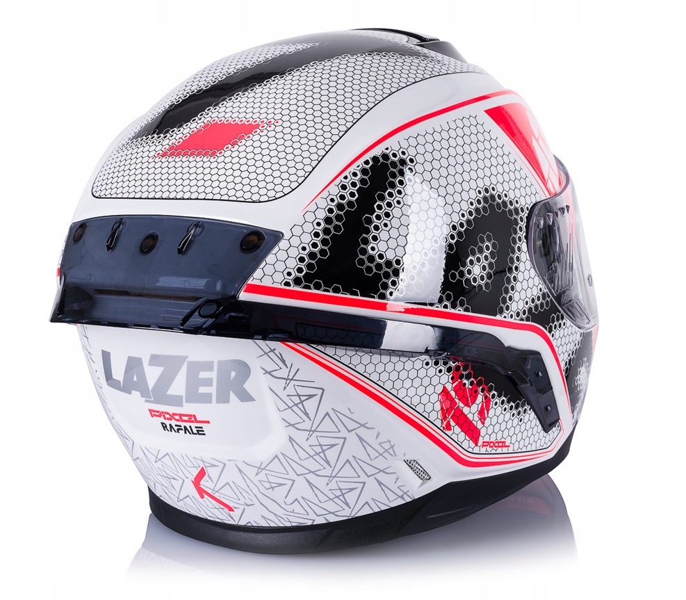 LAZER KASK MOTOCYKLOWY INTEGRALNY BLENDA RAFALE XS Kolor biały czarny czerwony