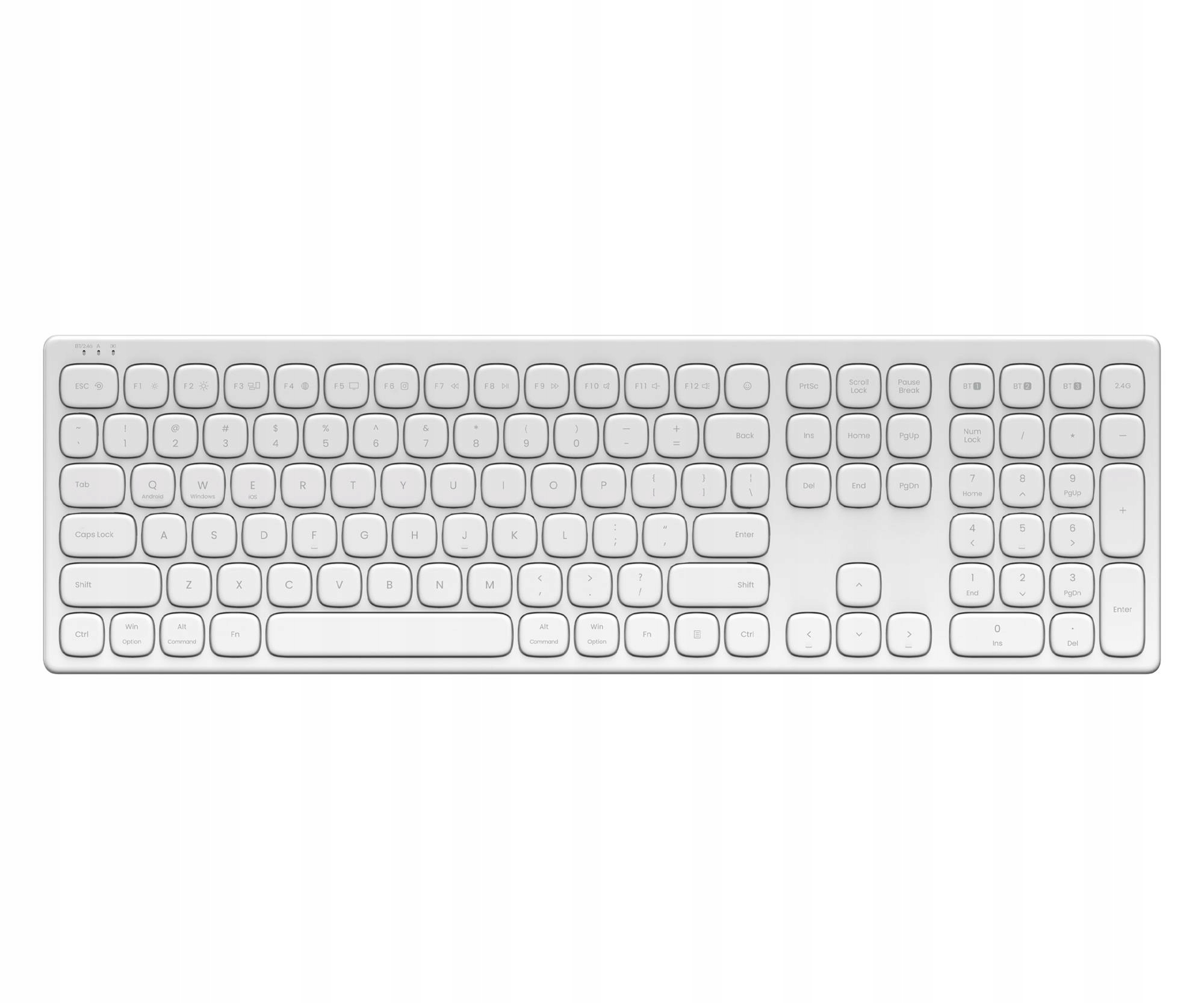 Klawiatura Silver Monkey Smart KS400 Arc Biała