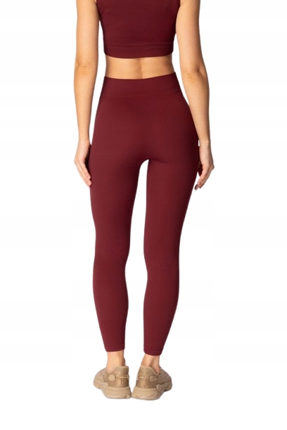 Mona Dámské Legíny Ribbed vínové, velikost L/XL