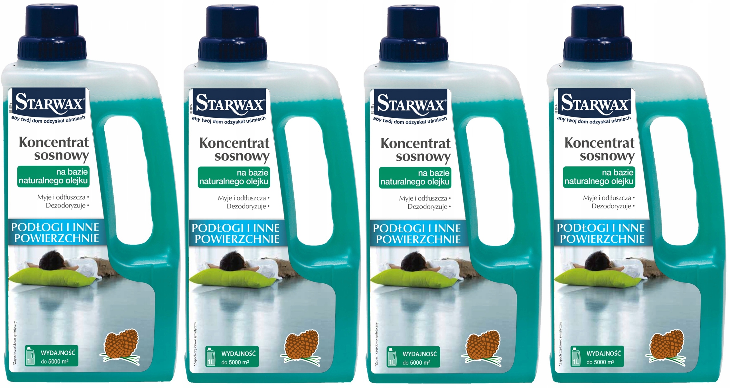 Levně 4x Starwax Koncentrát Na Mytí Borovice 1L 43179