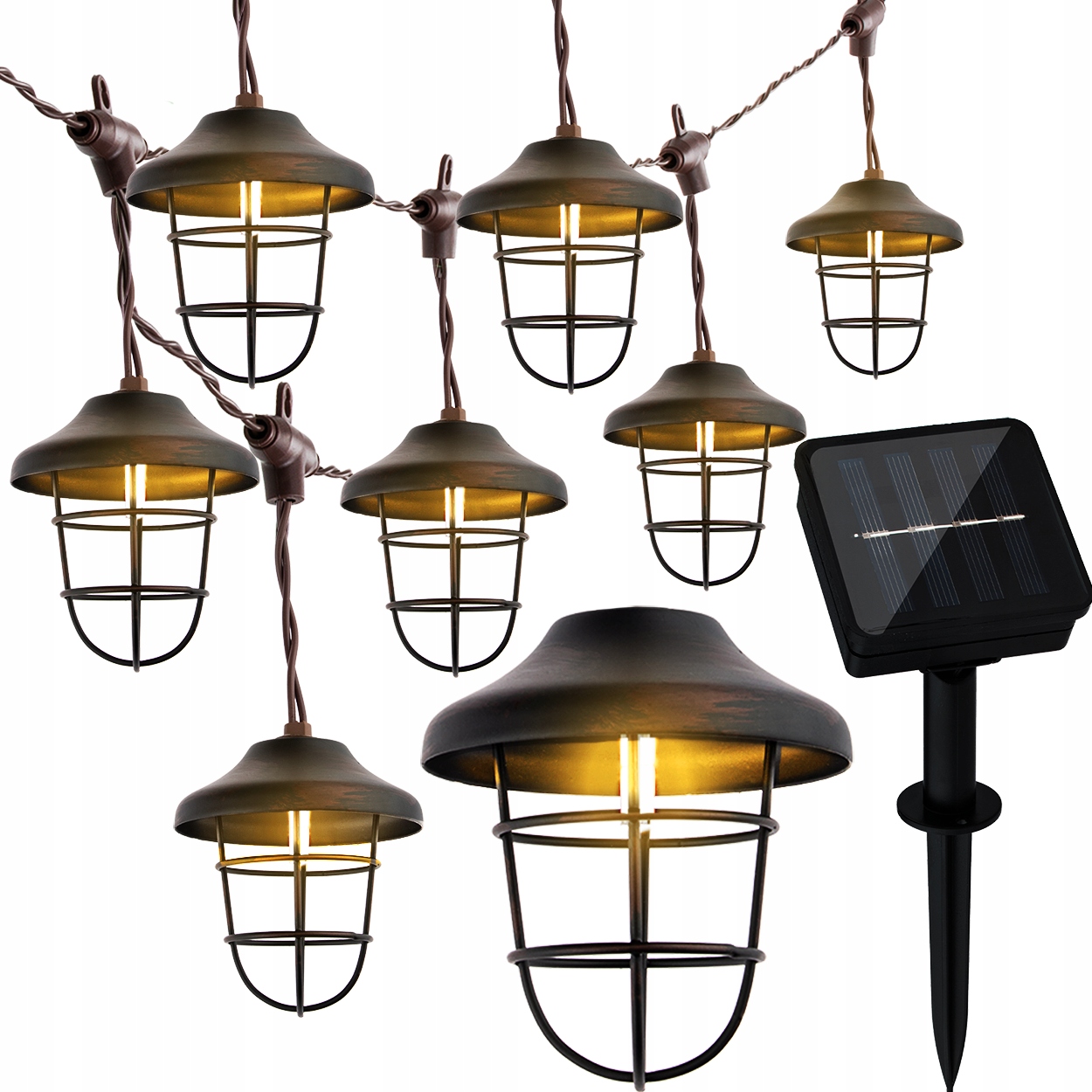 

Solarna Girlanda 4,5m Ogrodowa 10x latarenka Led