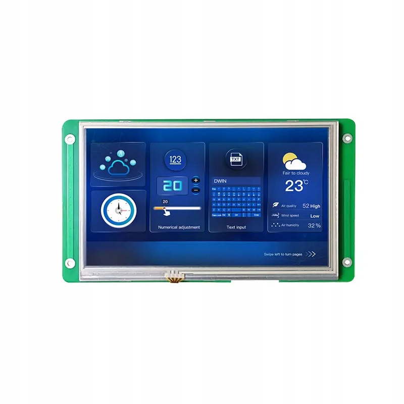 Dwin DMG10600T070_09WTR Displej Hmi 7 Ips 1024x600 Rtp Dgus II 600nit