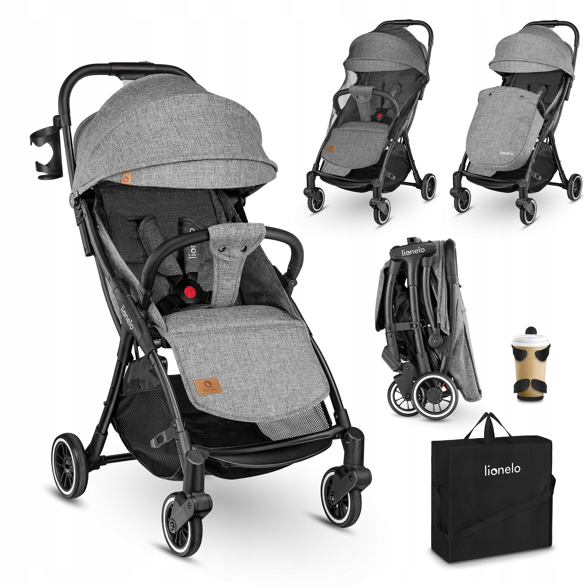 

Wózek Spacerowy Lionelo Julie One Moskitiera Torba
