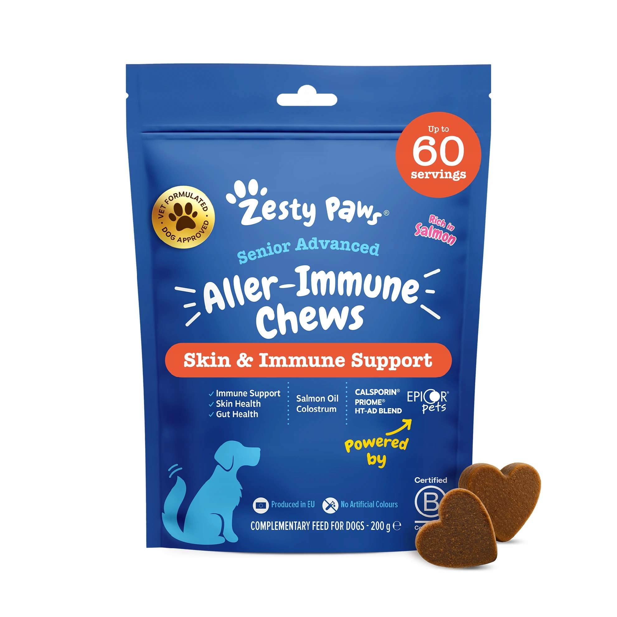 Levně Zesty Paws Senior Advanced Allergy & Immune Chews (60 ks) podpora imunity