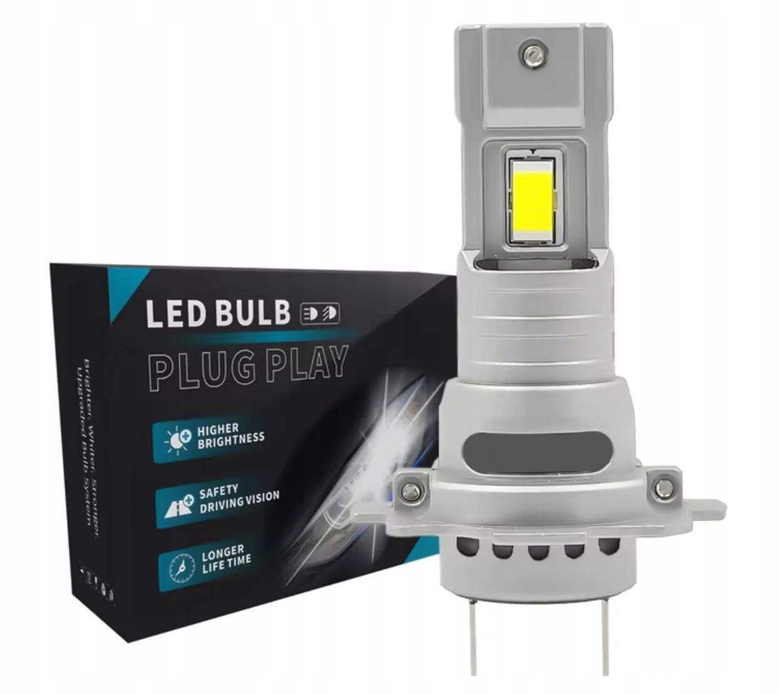 Žárovka H7 Led Motocyk 6500k Studená bílá Silná +300% 1 ks