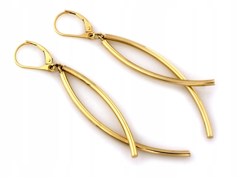 Dámské zlaté náušnice 585, elegantní design od klenotníka