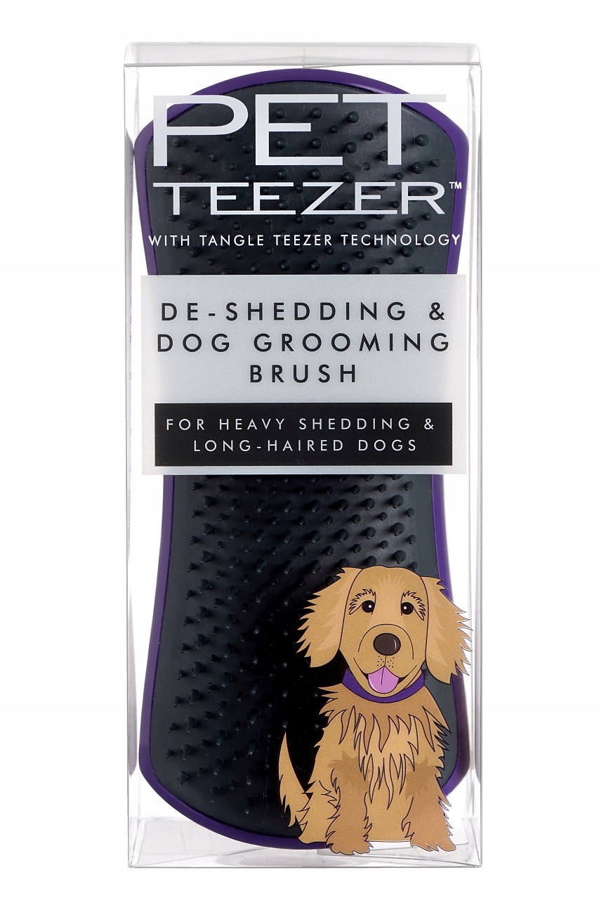 

Pet Teezer De-Shedding Large Purple Grey