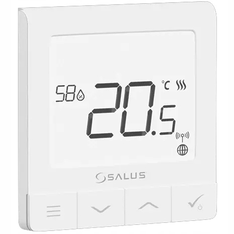 Drôtový Zapustený Termostat Regulátor Teploty Salus SQ610 Iltc