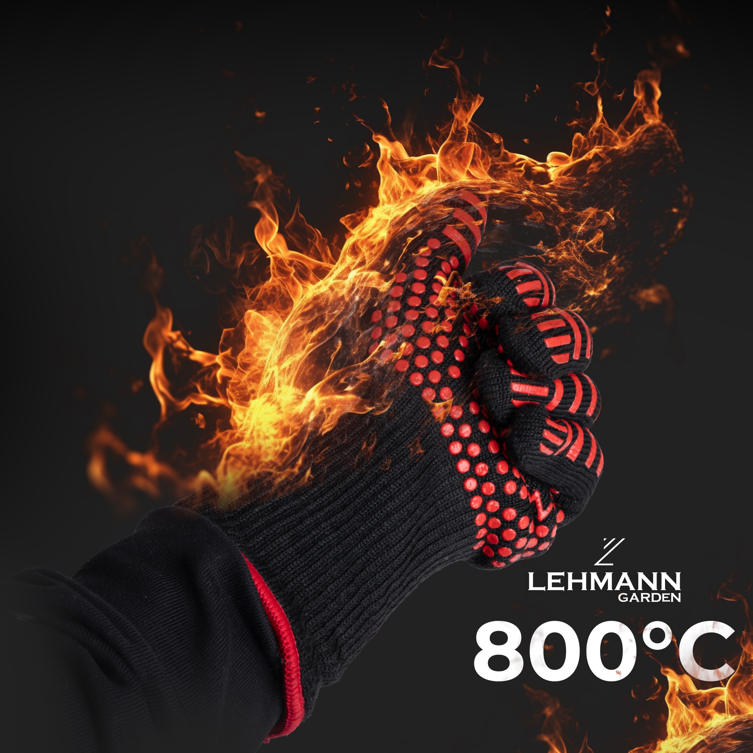 ZESTAW DO GRILLOWANIA LEHMANN MATY 5szt. RĘKAWICE SZCZOTKA DRUCIANA GRILLA Producent Lehmann