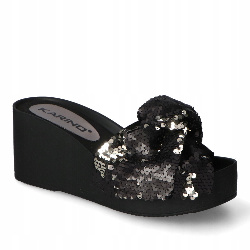 Nazouváky Karino 5207/003-P Černý semiš 38