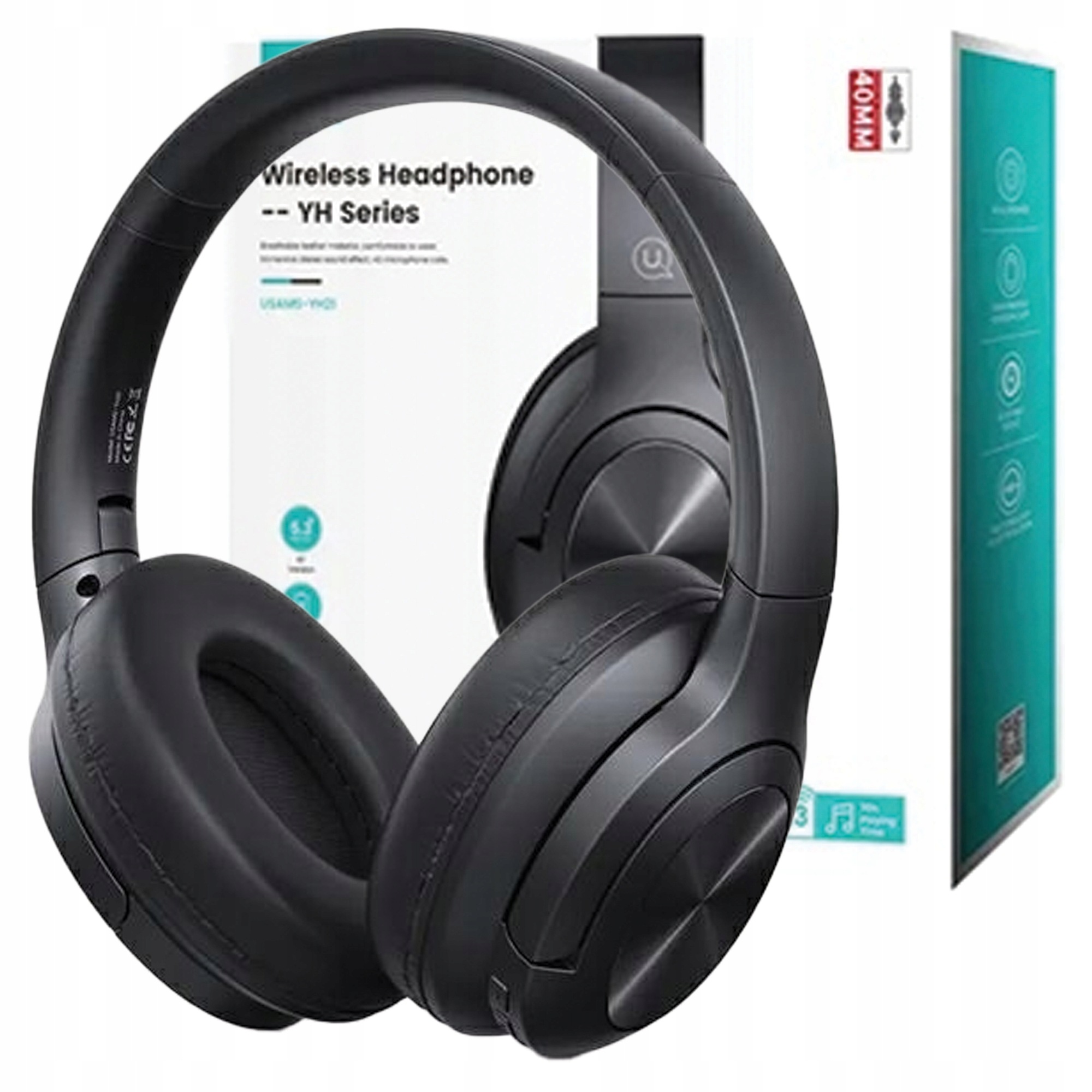 Usams Sluchátka Bluetooth 5.3 do uší Us-yh Series černá/černá Tdlyejys